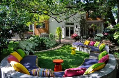 100 лучших идей для дизайна двора в частном доме на фото | Ідеї дизайну та  інтер'єру