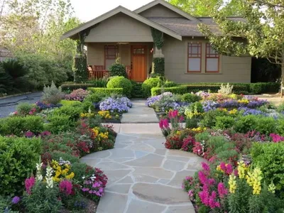 Дизайн ландшафта возле дома своими руками: советы, идеи, готовые решения  ландшафтного дизайна двора