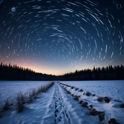 Зимнее звездное небо - 88 фото