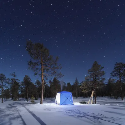 Морозное ночное небо (54 фото) - 54 фото