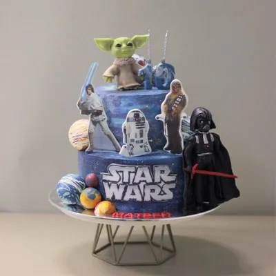 Оформление торта Звёздные войны_How to Make Star Wars Cake_Como fazer bolo Star  Wars - YouTube